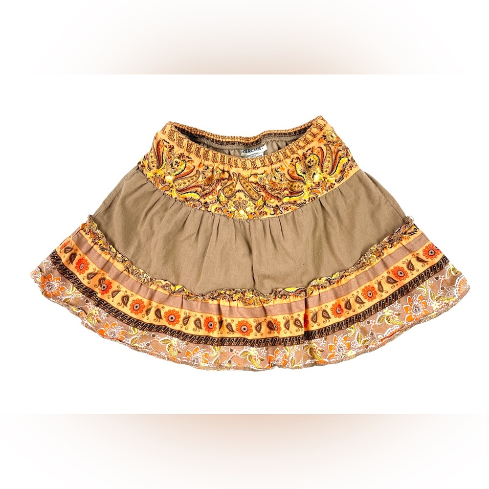 Girl’s Cherokee Bohemian Brown Skirt Size 24 Months